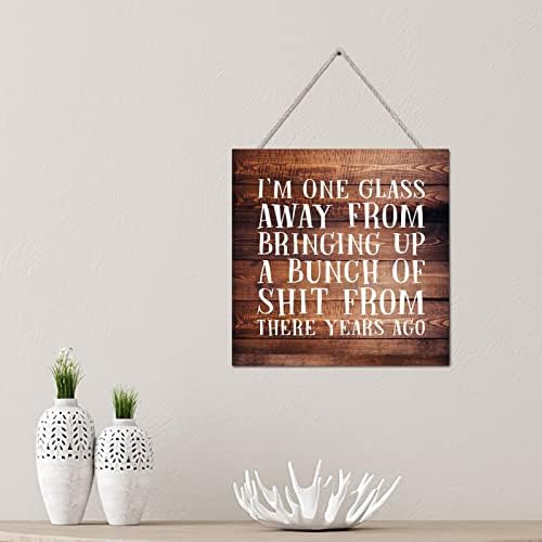 Elvoes 4x4 Wooden Plaque Sign for Home Decor