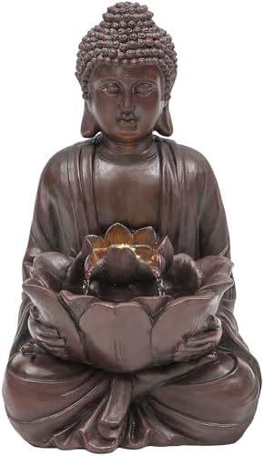 189 Inch Buddha Fountain with LED Lights and Pump