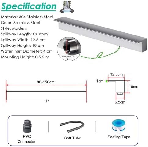 Waterfall Wall Recessed Outlet Fountain Kit