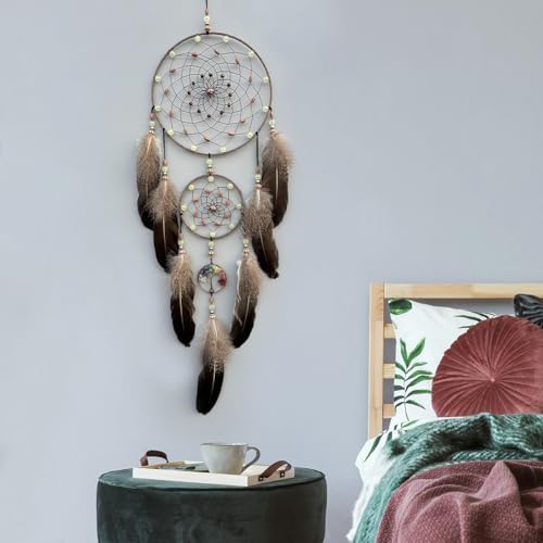 Dream Catcher with Luminous Beads for Wall Decor