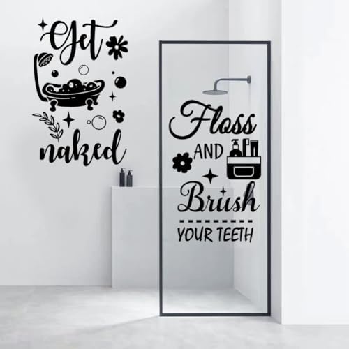 Bathroom Decals Peel and Stick Vinyl Quotes Wall Art