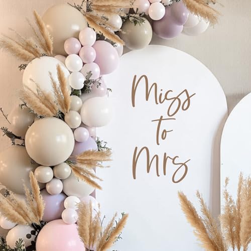 Miss to Mrs Wall Sticker Decal - Elegant Wedding Decor