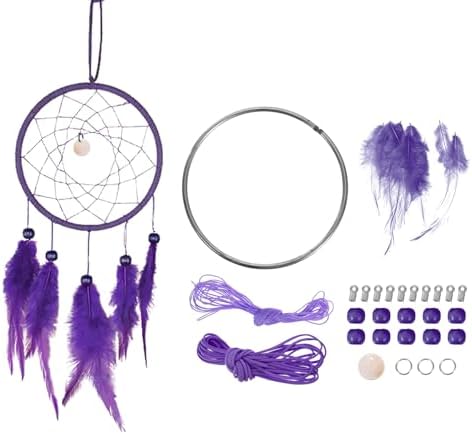 PATIKIL DIY Dream Catcher Kit Purple 47 Inch