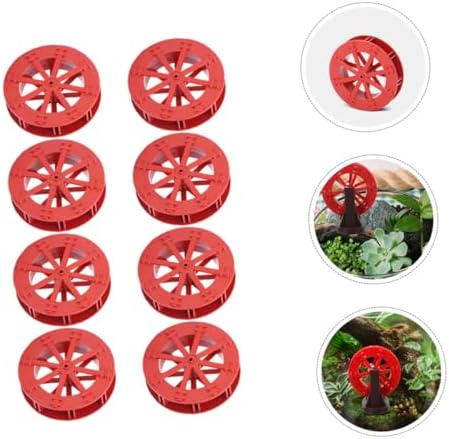 Kisangel 8Pcs Plastic Water Wheel Fountain Accessory