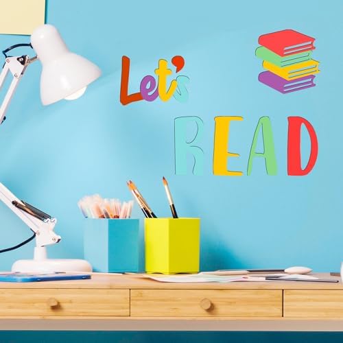 Lets Read Wall Decals for Kids Room Decor