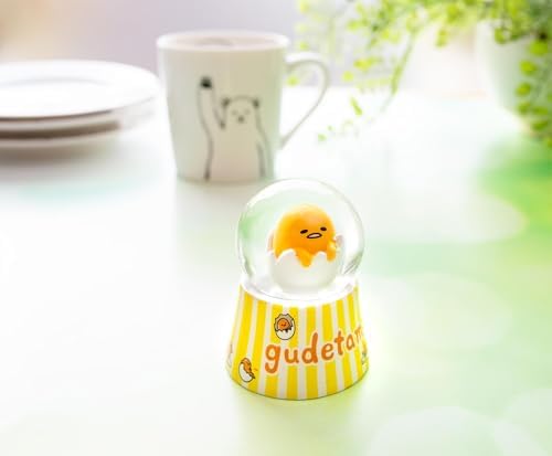 Sanrio Gudetama Mini Light-Up Snow Globe 3 Inches Tall