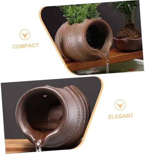 Ceramic Jar Water Fountain Decor for Outdoor Garden and Fish Tank