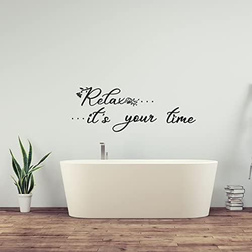 PLIGREAT Relax Quotes Wall Stickers Peel and Stick