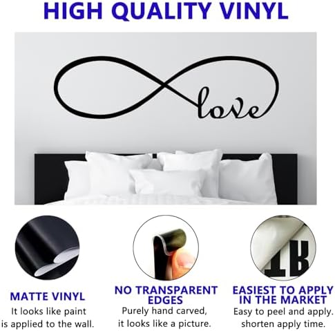 Love Infinity Wall Stickers 25 x 7