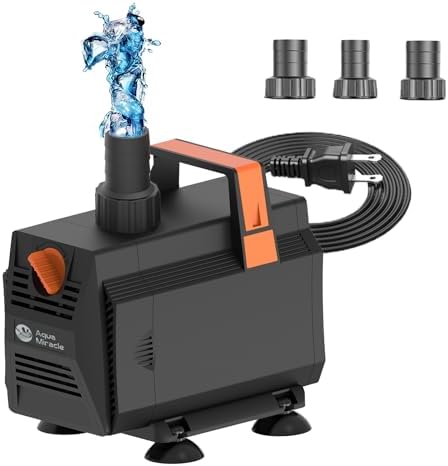 AquaMiracle 1050GPH Submersible Pond Pump with Flow Control
