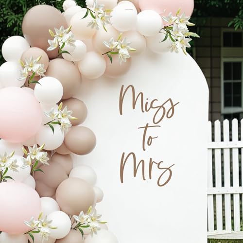 Miss to Mrs Wall Sticker Decal - Elegant Wedding Decor