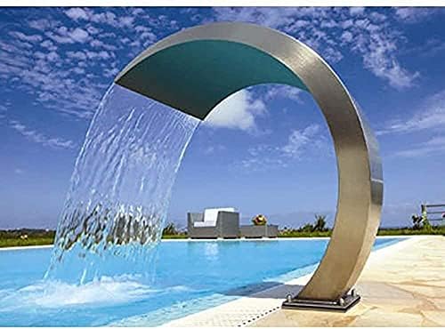 Stainless Steel Rectangular Waterfall Pool Fountain