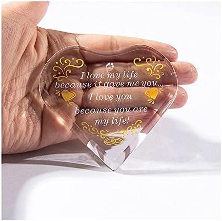 SAIYI K9 Crystal Heart Hanging Decorative Plaque