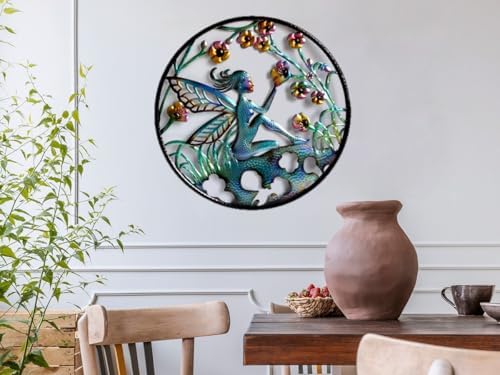 Shorayn 20 Inch Fairy Wall Art Outdoor Decor