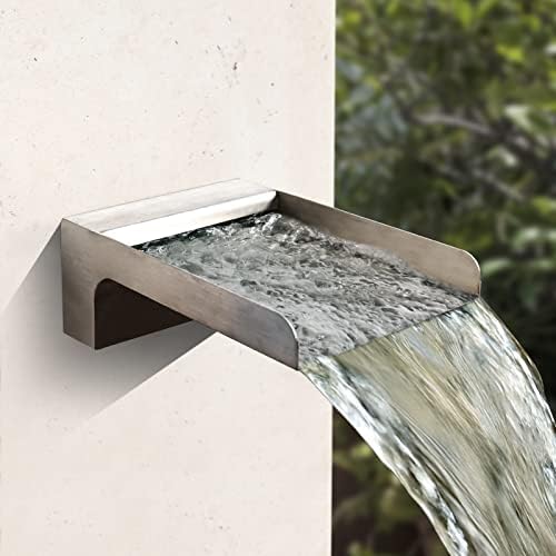 PONDO 304 Stainless Steel Waterfall Spout for Ponds and Pools