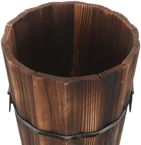 ABOOFAN Wooden Umbrella Stand Entryway Rustic Holder
