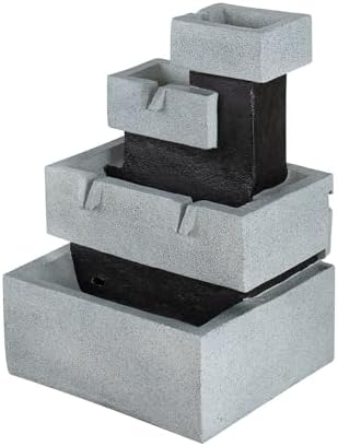 Elegant 4-Tier Water Fountain for Indoor and Outdoor Use
