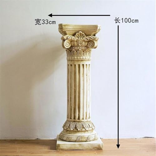 Greek Column Retro Roman Pedestal Display Base for Statues Plants Vases