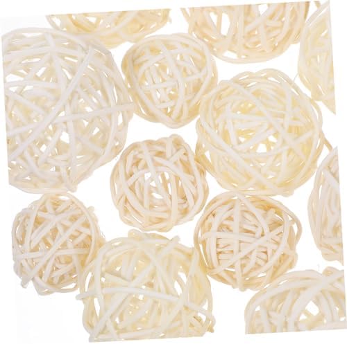 15Pcs White Rattan Balls for Wedding Christmas Party Decor