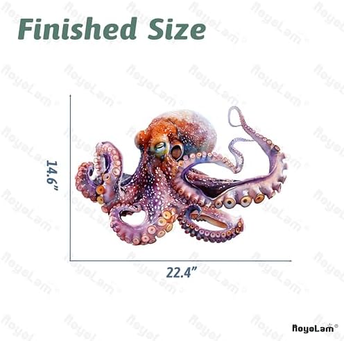 Lifelike Octopus Wall Decal for Nursery and Bathroom