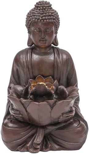 189 Inch Buddha Fountain with LED Lights and Pump