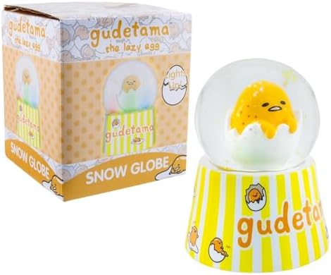 Sanrio Gudetama Mini Light-Up Snow Globe 3 Inches Tall
