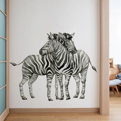 Zebra Wall Decals for Kids Bedroom Classroom Home Decoration