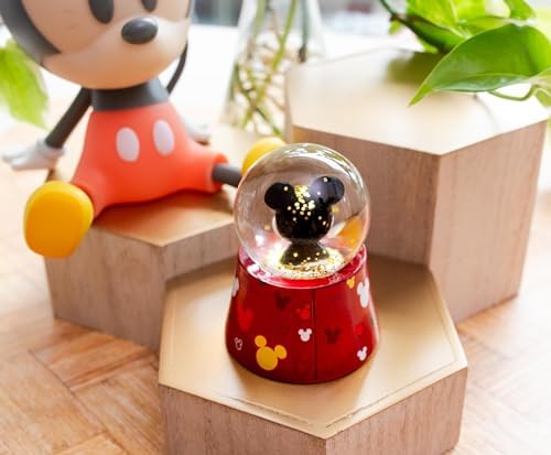 Disney Mickey Mouse Light-Up Snow Globe 3 Inches Tall