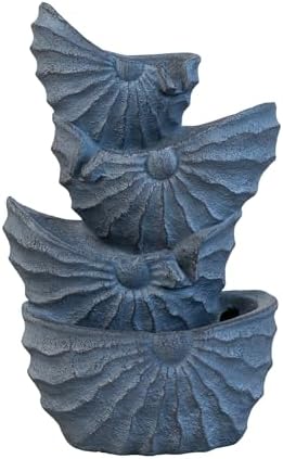 Decorative 4 Tier Nautilus Shell Water Fountain with Light 1