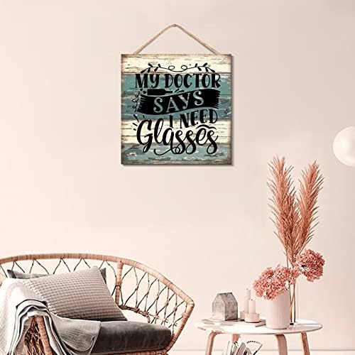 Rustic Wood Wall Art Decor 12x12 Inches Sign