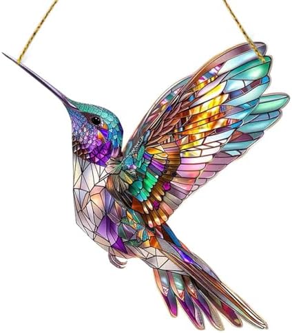 Hummingbird Acrylic Window Hanging Ornament Decor