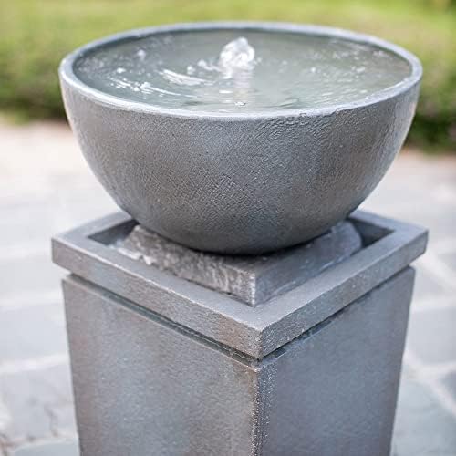 Enhance Outdoor Charm with 445 Inch Polyresin Water Fountain