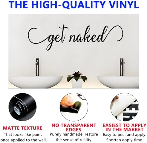 SEATUNE Get Naked Wall Decals 25x7