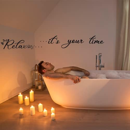 PLIGREAT Relax Quotes Wall Stickers Peel and Stick