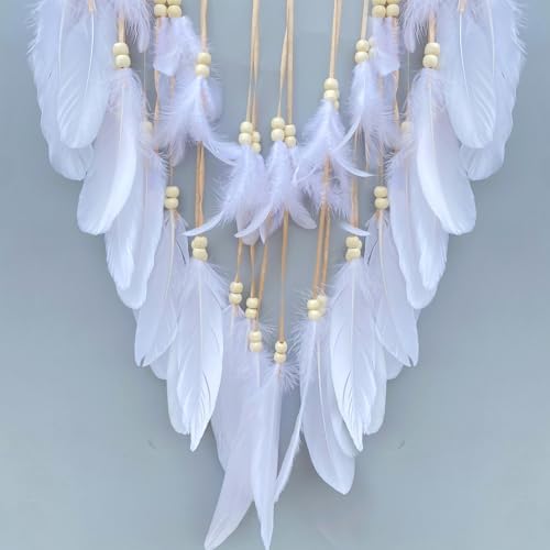 Malicosmile 118 Inch Large White Dream Catcher Wall Decor