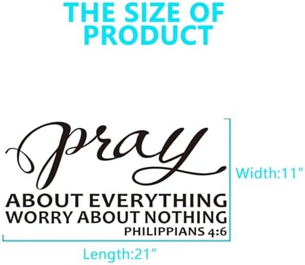 AnFigure Bible Verse Wall Stickers for Bedroom 21x11