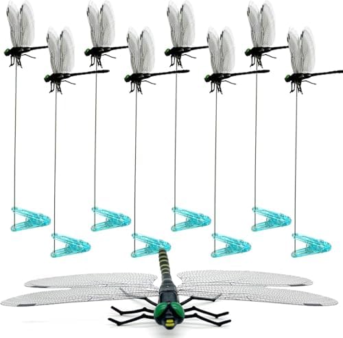 3D Dragonfly Garden Decor Clips with Bug Repellent