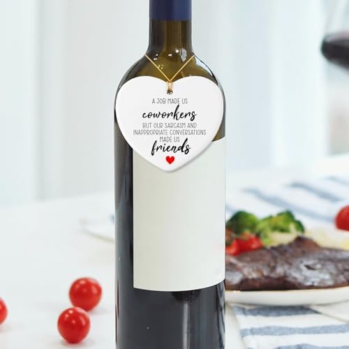 Funny Coworker Farewell Gift Heart Plaque