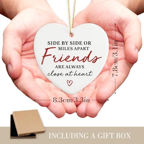 Unique Friendship Heart Ornament for Best Friends