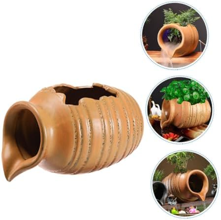 Ceramic Jar Water Fountain for Garden and Yard Decoration