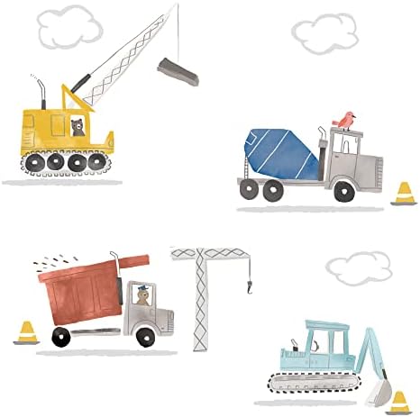 Bedtime Originals Construction Zone Trucks Wall Decals