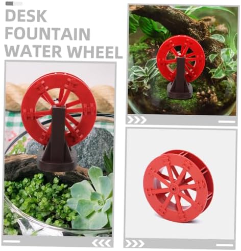 Kisangel 8Pcs Plastic Water Wheel Fountain Accessory