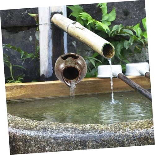 Mipcase Small Ceramic Fountain Outdoor Garden Decor