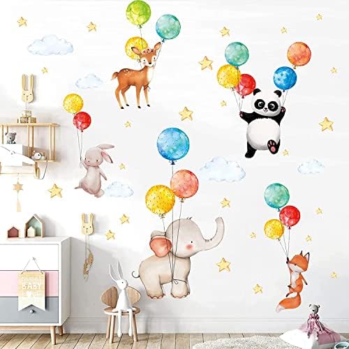 TOARTi Cartoon Animals Wall Stickers for Kids Room Decor