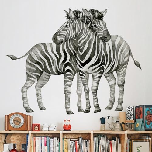 Zebra Wall Decals for Kids Bedroom Classroom Home Decoration