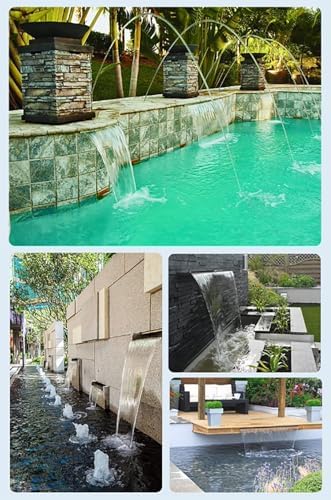 Stainless Steel Waterfall Spillway Kit for Outdoor Use