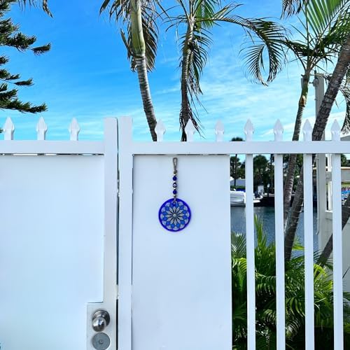 Macroria Mandala Stained Glass Evil Eye Wall Hanging