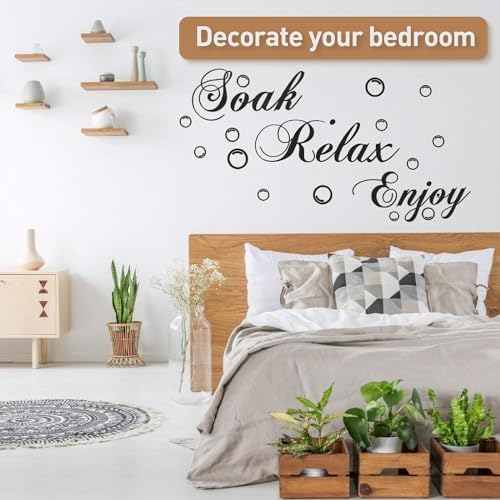 Bathroom Wall Decals Soak Relax Enjoy Stickers