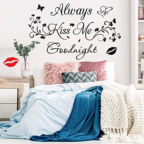 Aeways Kiss Me Goodnight Wall Decals Decor Sticker