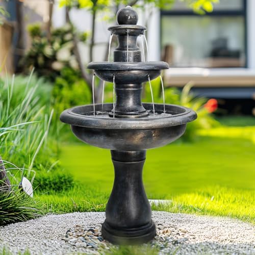 SunJet 452 High 3-Tiers Concrete Outdoor Fountain